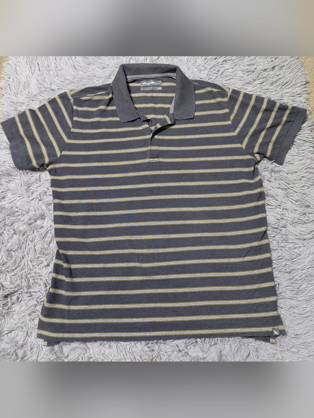 Eddie Bauer Men's Striped Polo Size XL